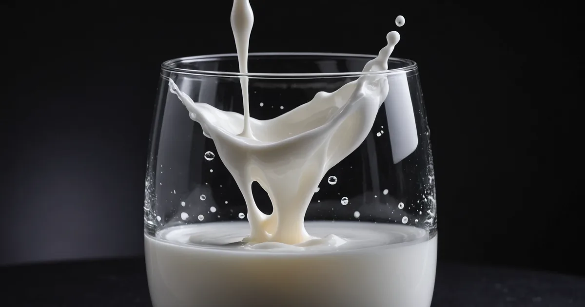 Microscopy image of casein micelle structure in dairy protein